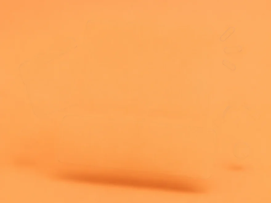 Eigener Entwurf: Videoschnitt-Timeline und Motion-Frames auf orangem Hintergrund